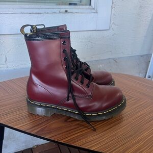 Cherry Red Doc Marten Boots